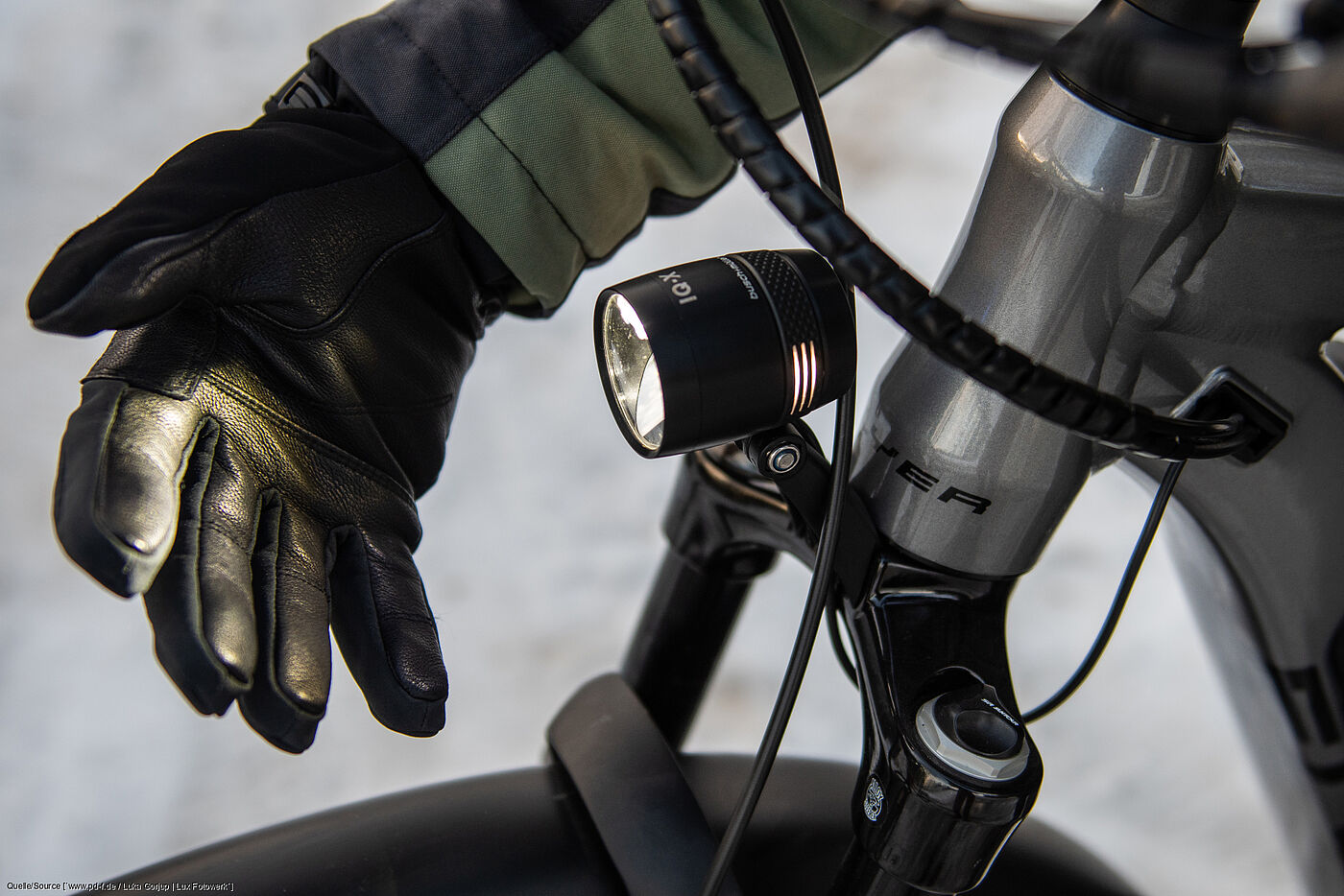 Vor Fahrtantritt kurz prüfen, ob die Beleuchtung funktioniert.